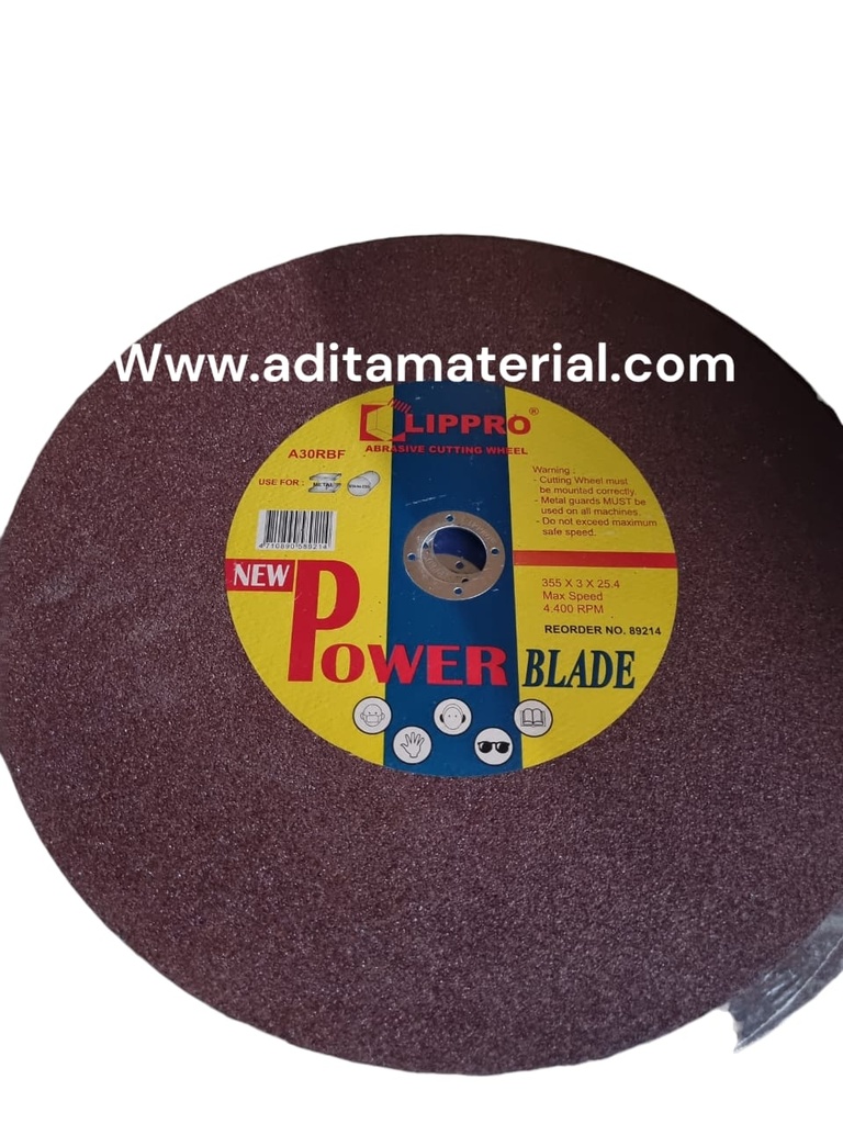CUTTING WHEEL 14 INCH LIPPOR 1PAK=5BJ - MATA GEREN