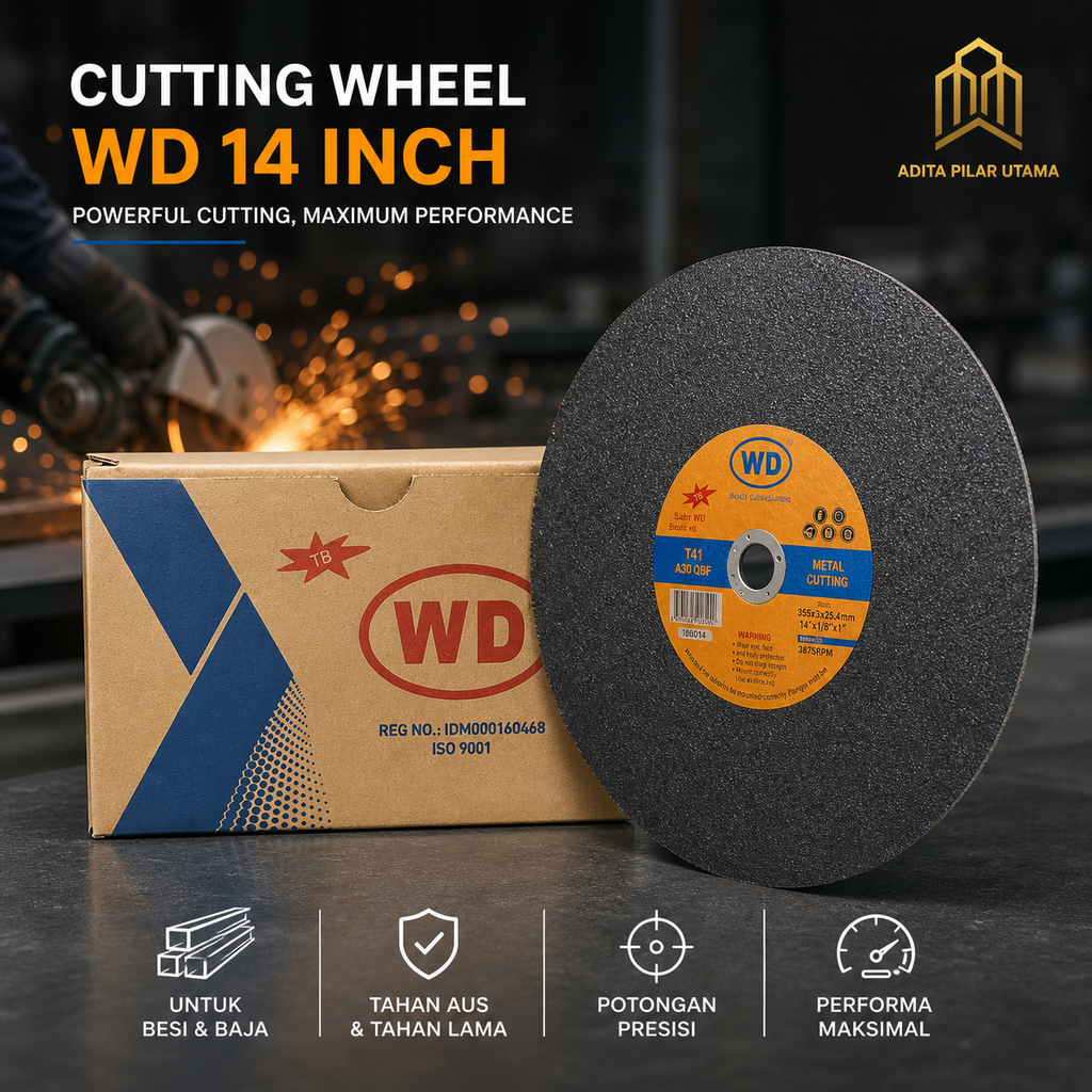 WD Cutting Wheel 14 Inch WD - CUTTING (AA)