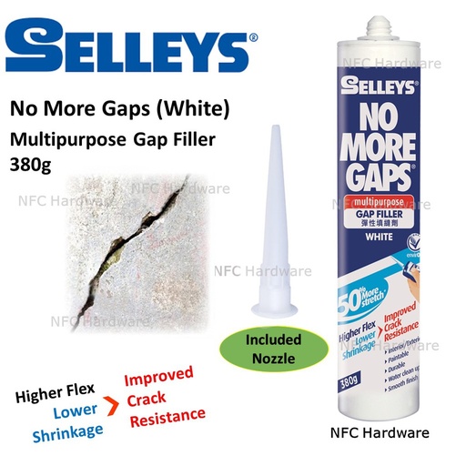 [2109046] GAP FILLER WHITE 380GR (NO MORE GAPS)