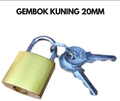 [2001069] GEMBOK KUNING 20 MM NISHIO