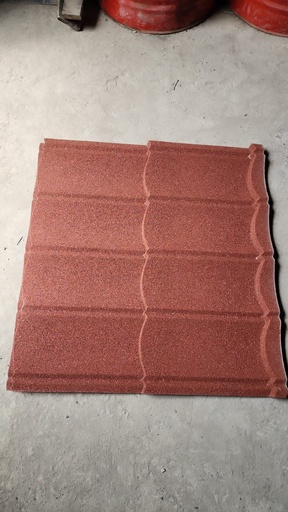 [1605074] GENTENG METAL MERAH SAKURA 2X4 (83X88)