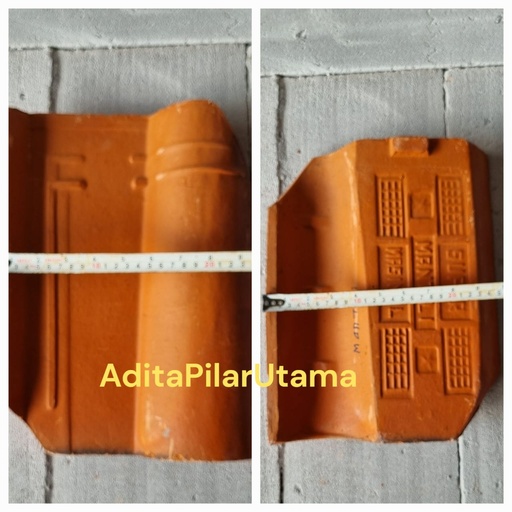 [1612026] GENTENG TANAH LIAT MANTILI BESAR 30x25cm (16Bj/m2)