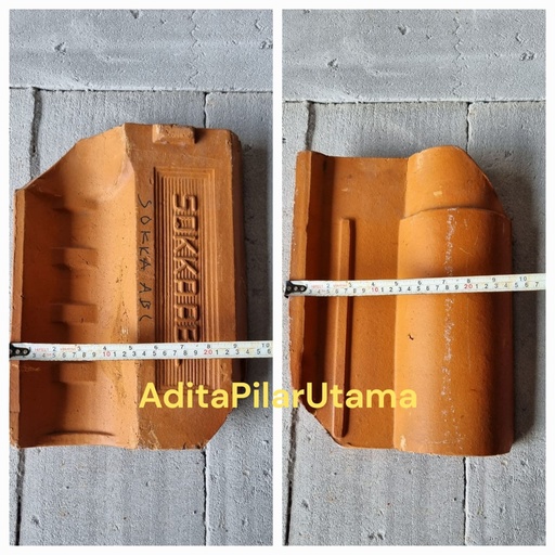 [1601034] GENTENG TANAH LIAT SOKA ABL 30X24CM (20bj/M2)