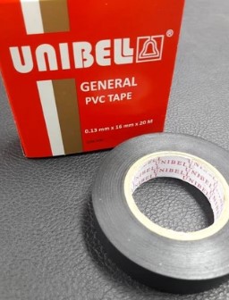 [1001026] ISOLASI PVC TAPE - UNIBELL DOS 0.13mmX16mmx20M