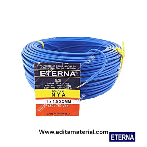 [1703059 (AA)] KABEL NYA 1.50 ETHERNA BIRU (AA)