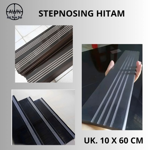 [1906015] KERAMIK 10/60 STEP NZ HITAM - TANGGA