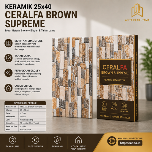 [1703016] KERAMIK 25/40 A - CERALFA BORWN SUPREME