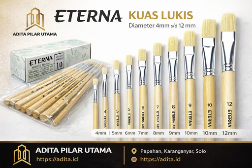 [1503083 (AA)] KUAS GAMBAR KUAS LUKIS NO 12 ETERNA (AA)