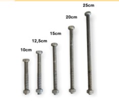 [77521213 (AA)] MUR BAUT BLANDAR  20cm x 12mm Kunci 19 (AA)