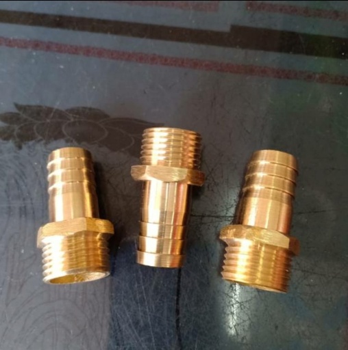 [1908064] NEPEL SAMBUNGAN SELANG 1/4 X 1/4 - KUNINGAN