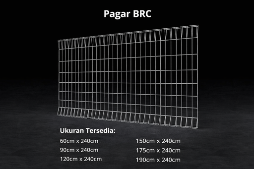 [1509013 (AA)] PAGAR BRC 120cm (Besi 5.5mm) 120x240cm (AA)