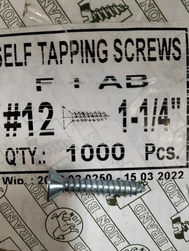 [8015027] PAKU SKRUP FAB 12 X 1 1/4 INCH (S8)