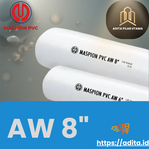 [2001043] PIPA PVC AW 8 DIM MASPION PUTIH