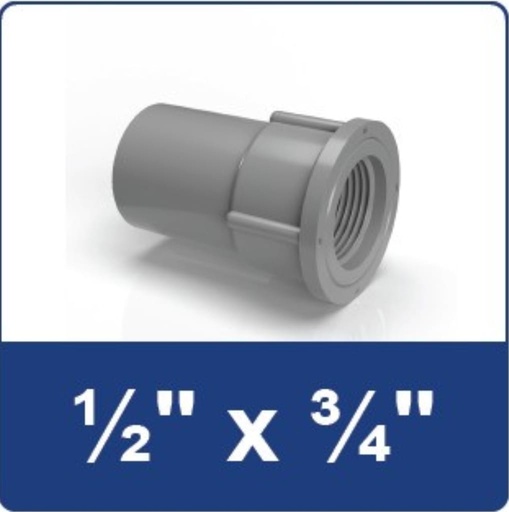 [75529134 SDD3/4X1/2 (AA)] SDD SOCK DRAT DALAM ¾" x ½" (drat) RUCIKA (AA)
