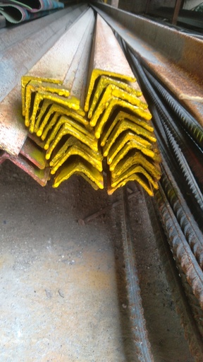 [1610029 (AA)] SIKU BESI 30X30X3mm - 6M/L2.8cmT2.1mm/4kg/KUNING (AA)