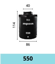 [2305050] TANDON 550 LT MPOIN550 PLUS HITAM