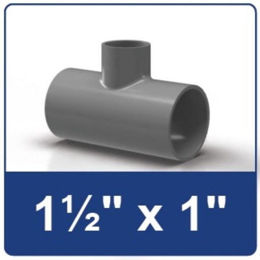 [2301018 T11/2X1] TEE 1 1/2 X 1 INCH RUCIKA