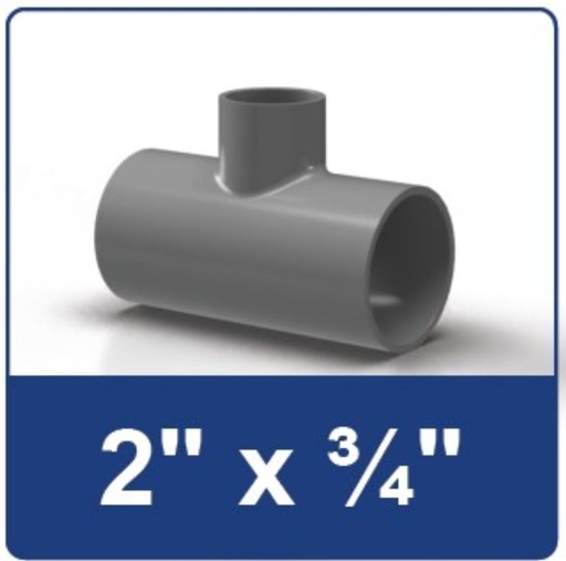 [1609055 T2X3/4] TEE 2 X 3/4 INCH RUCIKA AW (AA)