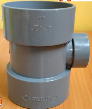 [7554915 T4X2D] TEE 4X2 INCH RUCIKA D