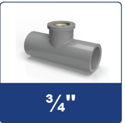 [7555582] TEE DRAT 3/4 KUNINGAN RUCIKA MI (METAL INSERTED)