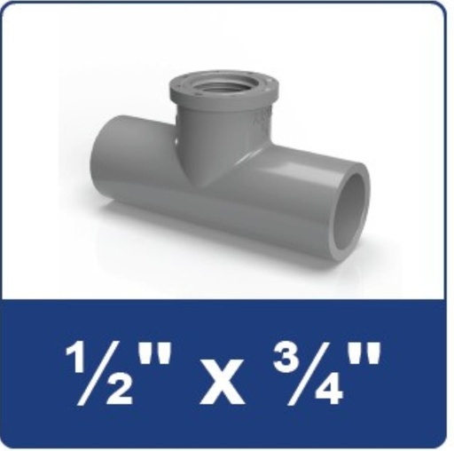 [1509039] TEE DRAT 3/4 X 1/2 RUCIKA