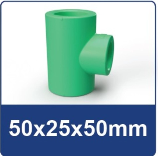 [2212019] TEE PPR DN 50X20X50 MM RUCIKA