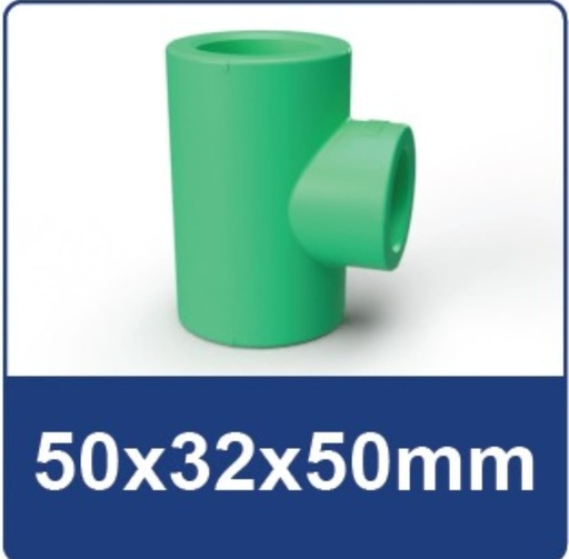 [2212015] TEE PPR DN 50X32X50MM RUCIKA