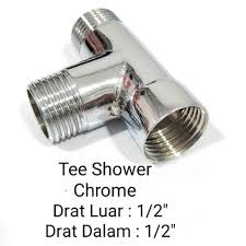 [75555972 (AA)] TEE CROME SHOWER                  - NEPEL (AA)