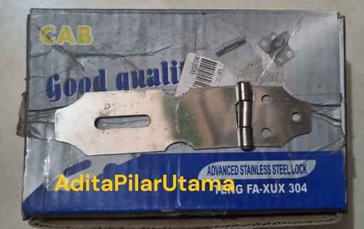 [1503003] TEMPAT GEMBOK OVERVAL 2,5 IN STAINLESS