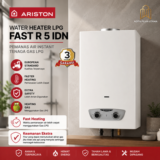[2011025] ARISTON Water Heater LPG FAST R 5 IDN