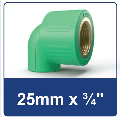 [2406023] PPR ELBOW FEMALE THREAD90 25X3/4 RUCIKA