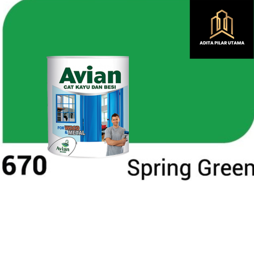 [2207007 (AA)] AVIAN 670 SPRING GREEN 900CC (AA)