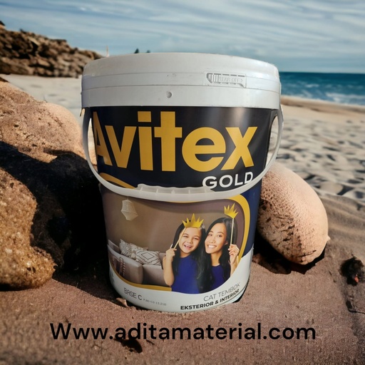[2309043 (AA)] AVITEX GOLD SUPER WHITE -SW - GALON A009SW CAT PUTIH (AA)