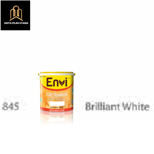 [1611016 (AA)] ENVI 845G BRILLIANT WHITE - CAT PUTIH (AA)