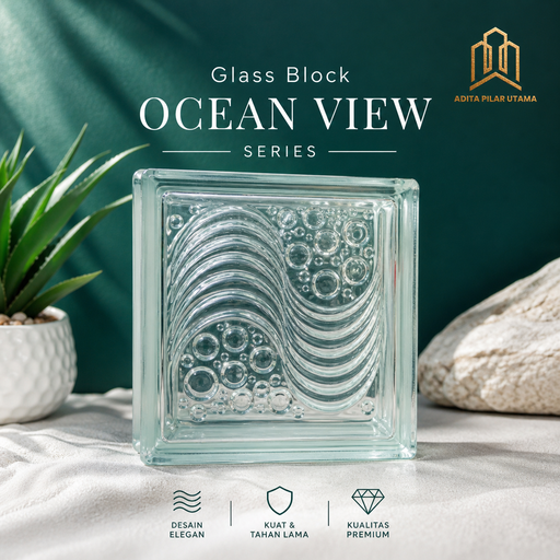 [1503072 (AA)] Glass Block Ocean View (AA)