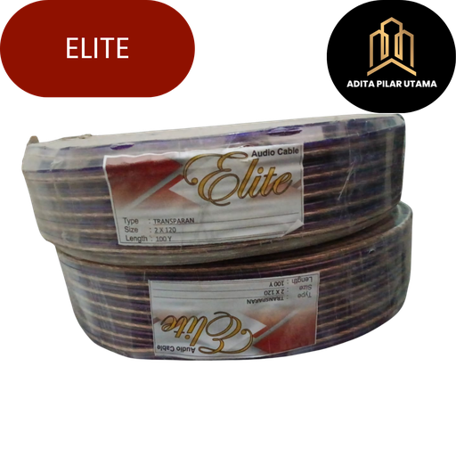 [1604075 (AA)] KABEL TRANSPARAN 2X120 ELITE 100Y (AA)