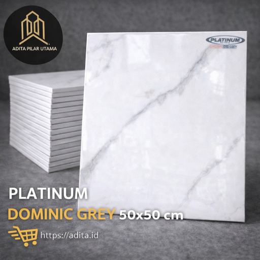 [2310155 (AA)] KERAMIK 50/50 PLATINUM DOMINIC GREY GLOSSY KW1 (AA)