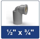 [755555436 (AA)] KNEE DRAT 3/4 KE 1/2 (drat) KUNINGAN RUCIKA MI (METAL Insterted) (AA)