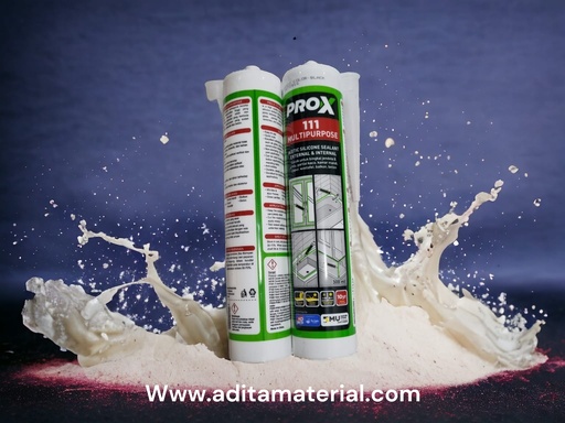 [2310030 (AA)] LEM KACA PRO-X 111 PUTIH SILICONE 300CC (AA)