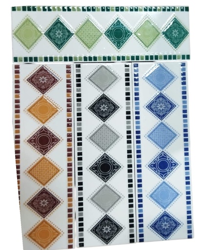 [231220241449 (AA)] LIST KERAMIK 8X25 SERA GREEN (AA)