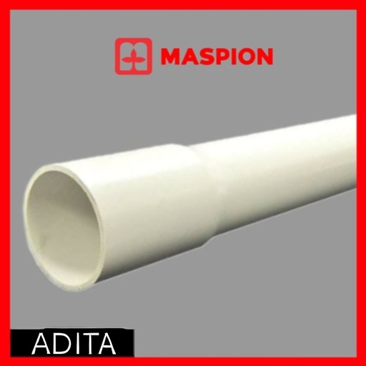 [80606122967 (AA)] PIPA PVC AW 3 DIM MASPION PUTIH (AA)