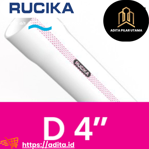 [D4D1810018 (AA)] PIPA PVC D 4" RUCIKA D 4 DIM RD (AA)