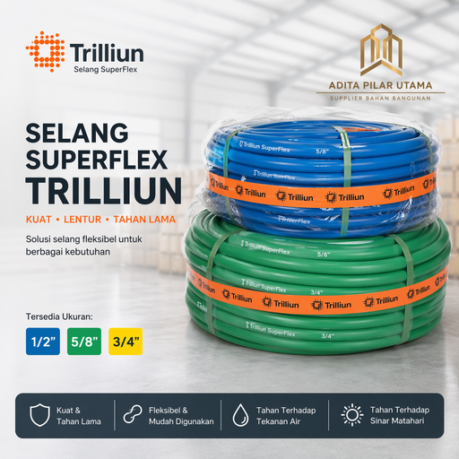 [1506007 (AA)] SELANG 5/8 TRILLIUN SUPERFLEX METERAN (AA)