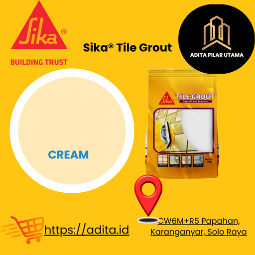 [2111025 (AA)] Sika® Tile Grout Pengisi Nat - Semen Warna CREAM- 105 SIKA TILE(AA)