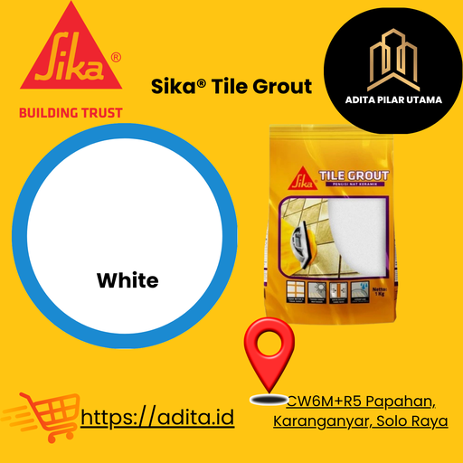 [1503049 (AA)] Sika® Tile Grout Pengisi Nat - Semen Warna  PUTIH - 102 SIKA TILE(AA)