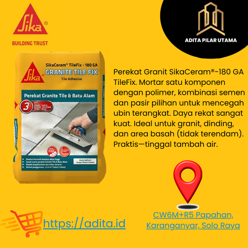 [2212002 (AA)] SikaCeram®-180 GA TileFix - Granite TileFix 25Kg (AA)