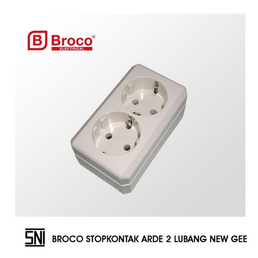 [1505020 (AA)] SK 2 LUBANG ARDER BROCO STOP KONTAK (AA)