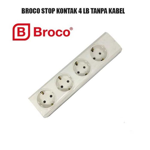 [1505018 (AA)] SK 4 LUBANG ARDER BROCO STOP KONTAK (AA)