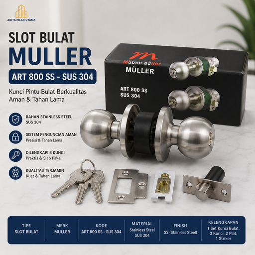 [1609064 (AA)] Slot Bulat MuLLER ART 800 SS - SUS 304 (AA)