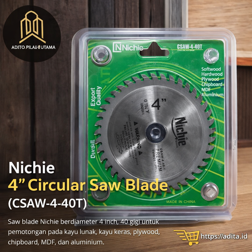 [715126 (AA)] TCT SAW BLADE 4 INCH NICHI (AA)